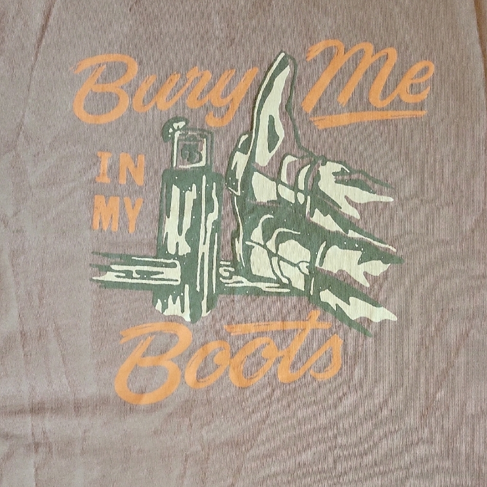 Graphic Tee with Western Print
